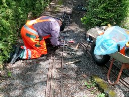 Die Gartenbahn auf der Halde